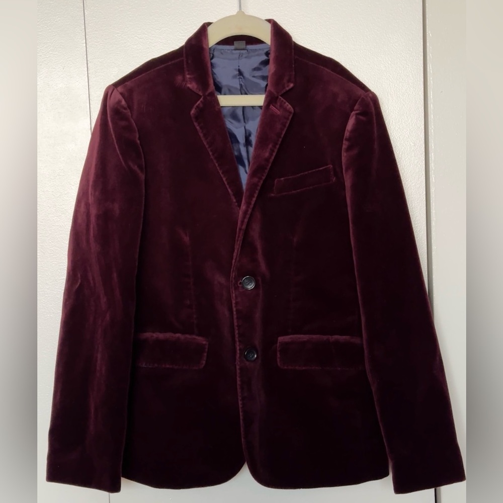 J Crew Crewcuts Boys Ludlow Velvet Blazer